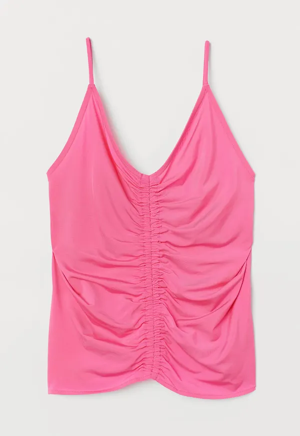H & M - Draperat linne - Rosa