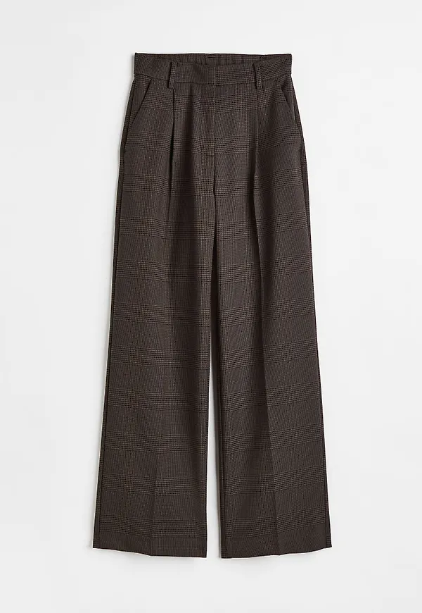 H & M - Dressad byxa - Brun