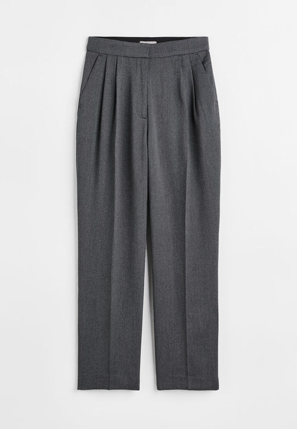 H & M - Dressad byxa - Grå