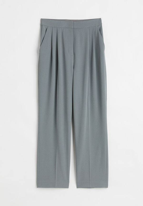 H & M - Dressad byxa - Grön
