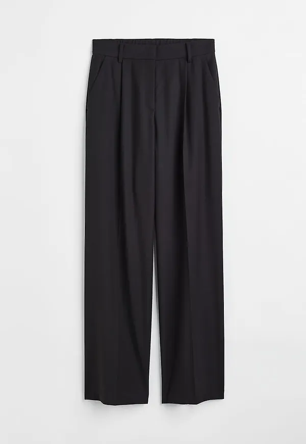 H & M - Dressad byxa - Svart