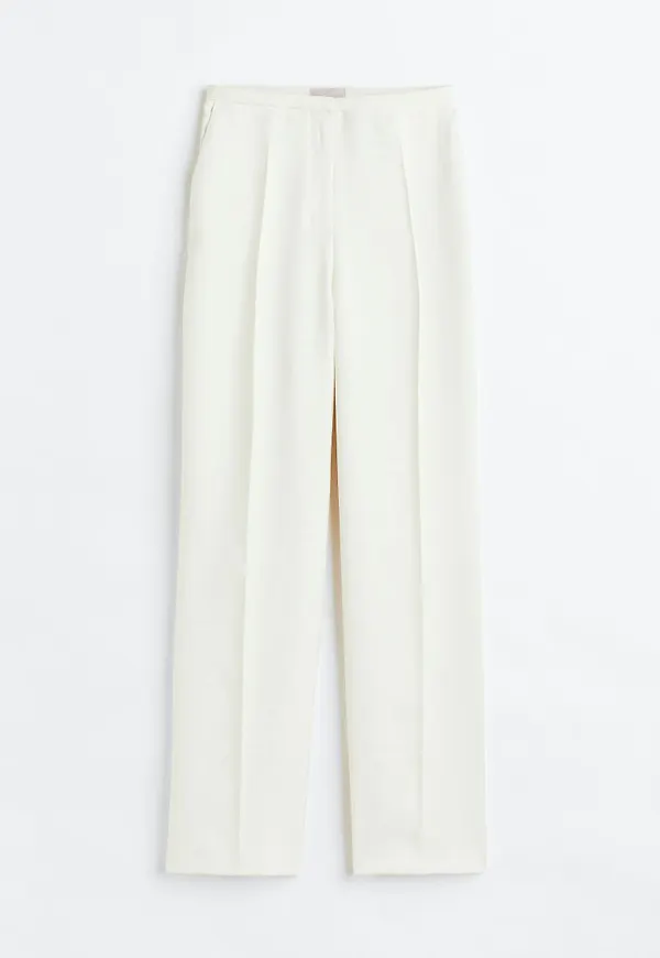 H & M - Dressad byxa - Vit