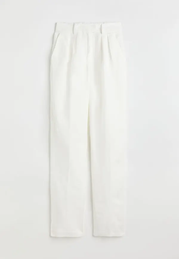 H & M - Dressad byxa - Vit