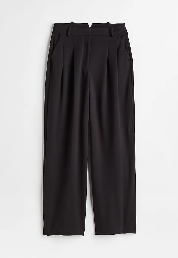 H & M - Dressad trikåbyxa - Svart