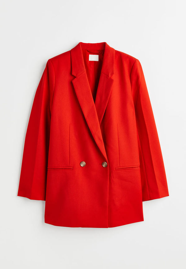 H & M - Dubbelknäppt kavaj - Orange
