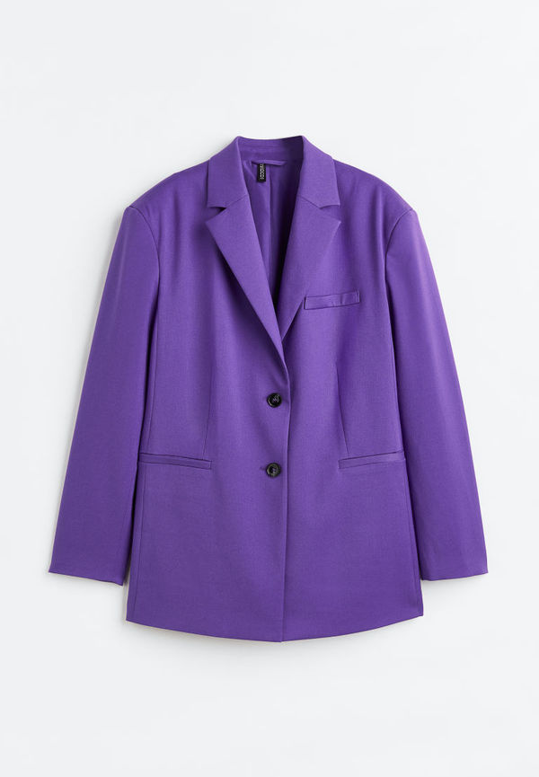 H & M - Enkelknäppt kavaj - Lila