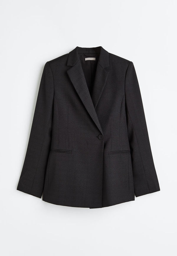 H & M - Figurnära kavaj - Svart