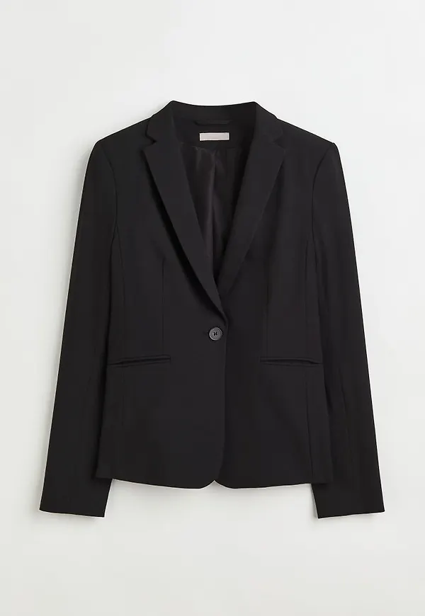 H & M - Figursydd kavaj - Svart