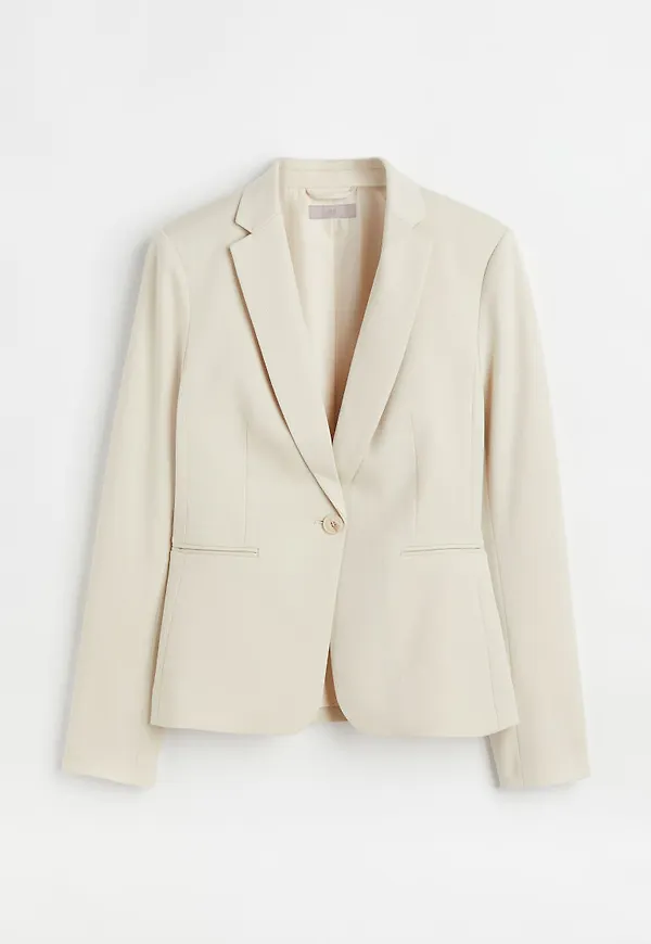 H & M - Figursydd kavaj - Vit
