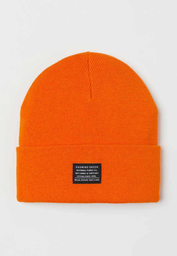 H & M - Fine-knit hat - Orange