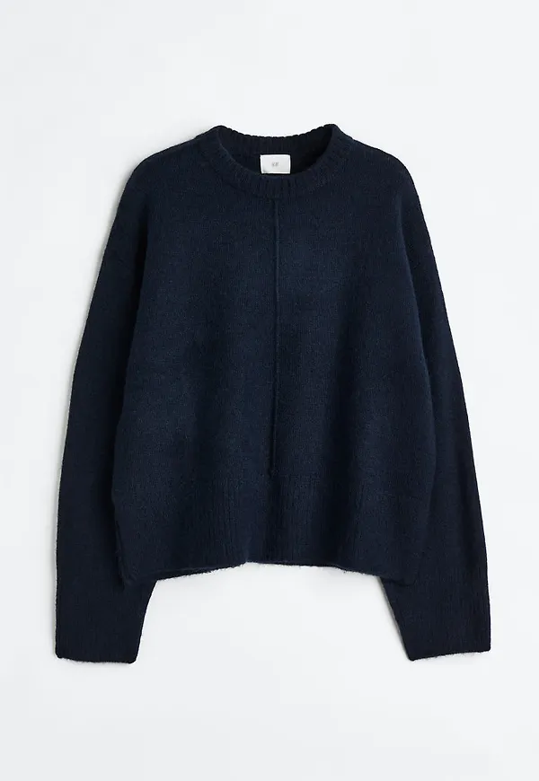 H & M - Finstickad tröja - Blå