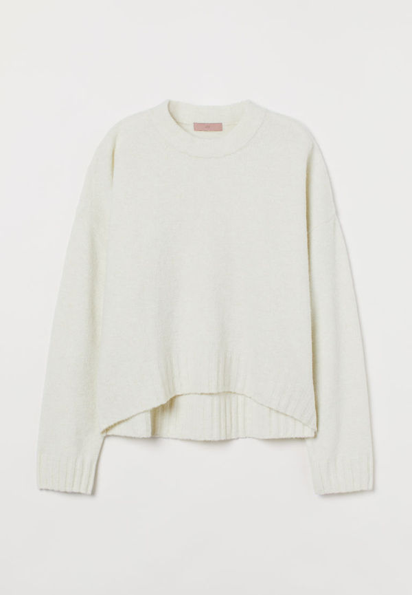 H & M - Finstickad tröja - Grön