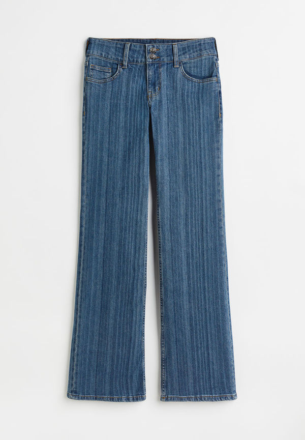 H & M - Flared Low Jeans - Blå