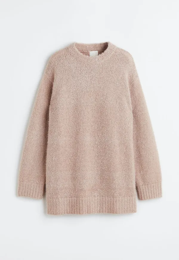 H & M - Glittrig klänning - Beige
