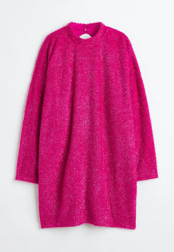 H & M - Glittrig klänning - Rosa