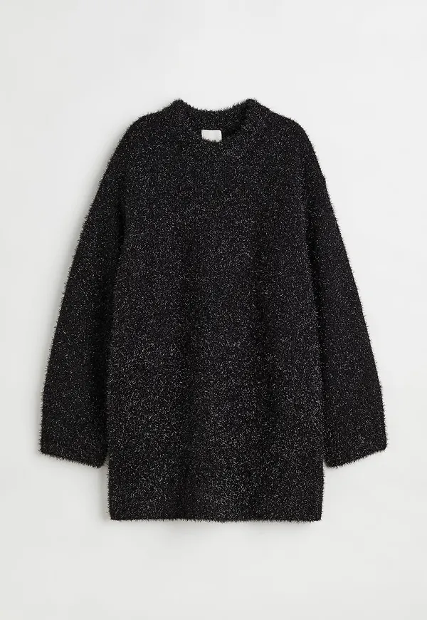 H & M - Glittrig klänning - Svart
