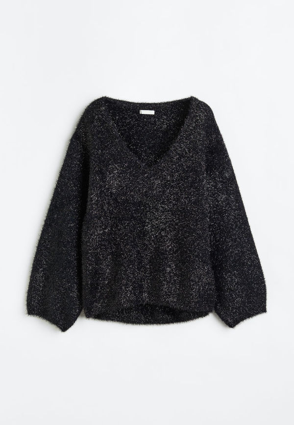 H & M - Glittrig tröja - Blå