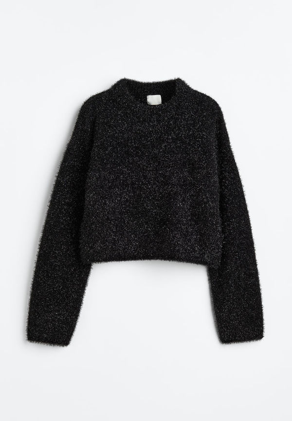 H & M - Glittrig tröja - Svart