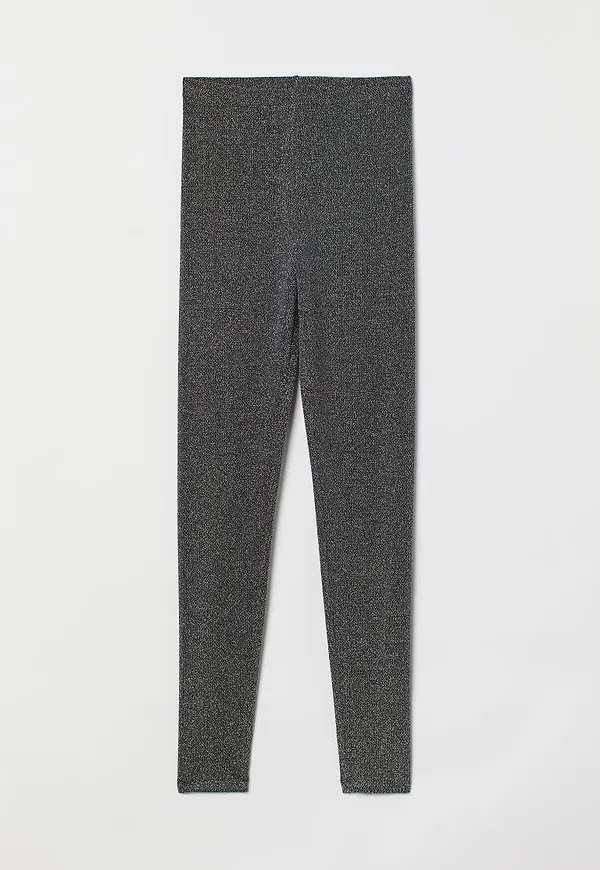 H & M - Glittriga leggings - Svart