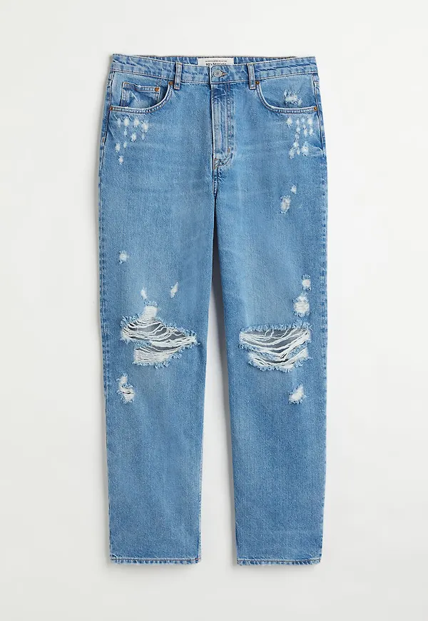 H & M - H & M+ 90's Straight Ultra High Jeans - Blå