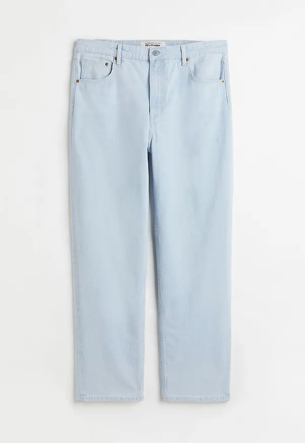 H & M - H & M+ 90's Straight Ultra High Jeans - Blå