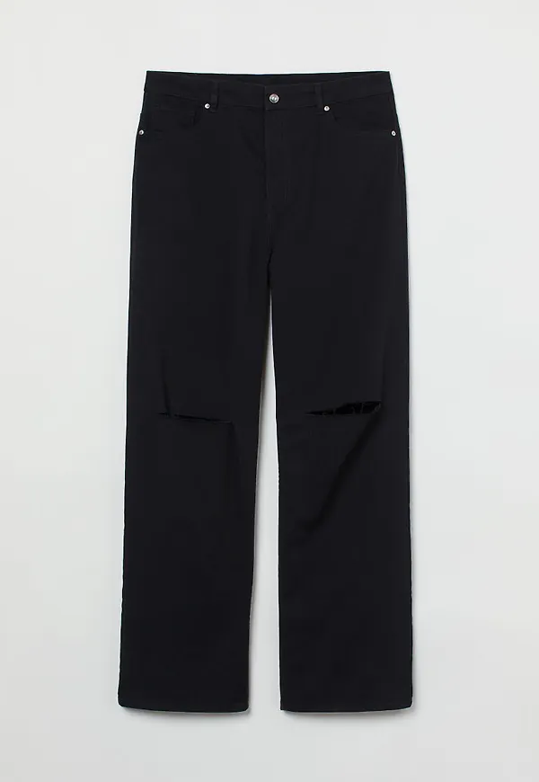 H & M - H & M+ 90s Baggy High Waist Jeans - Svart