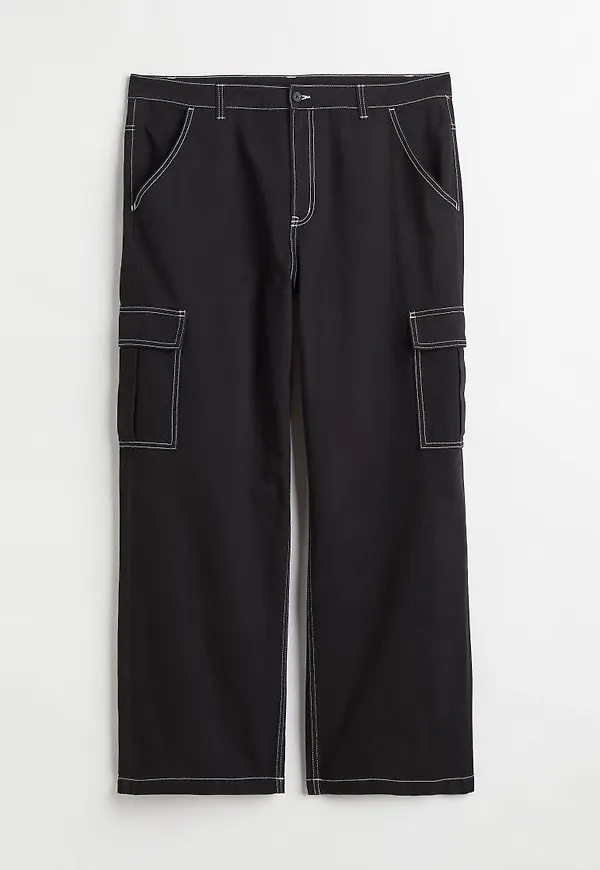H & M - H & M+ 90s Baggy High Waist Jeans - Svart