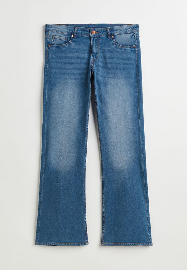 H & M - H & M+ Bootcut Low Jeans - Blå