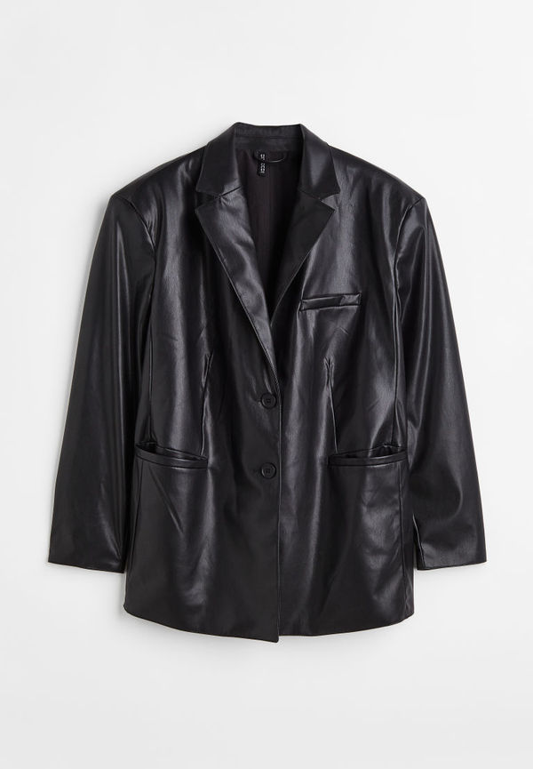 H & M - H & M+ Enkelknäppt kavaj - Svart