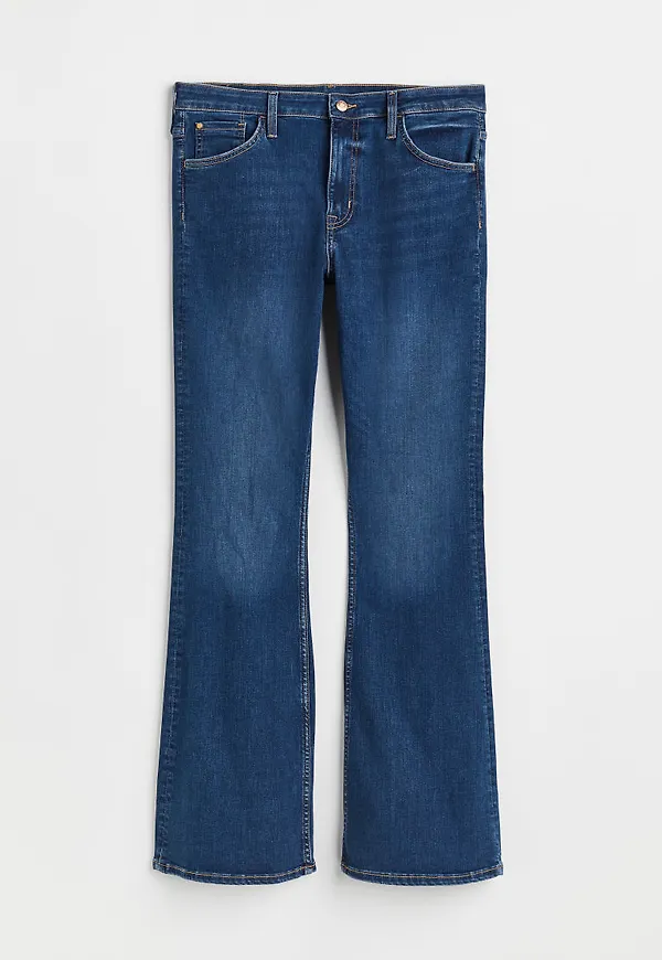 H & M - H & M+ Flared Ultra High Jeans - Blå