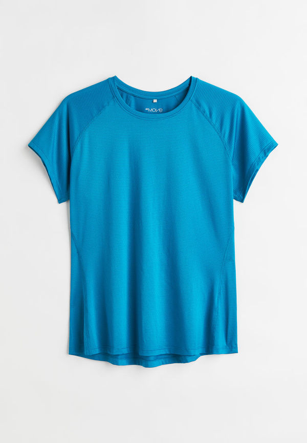 H & M - H & M+ Kortärmad träningstopp - Turkos