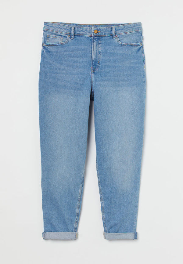 H & M - H & M+ Mom High Ankle Jeans - Blå
