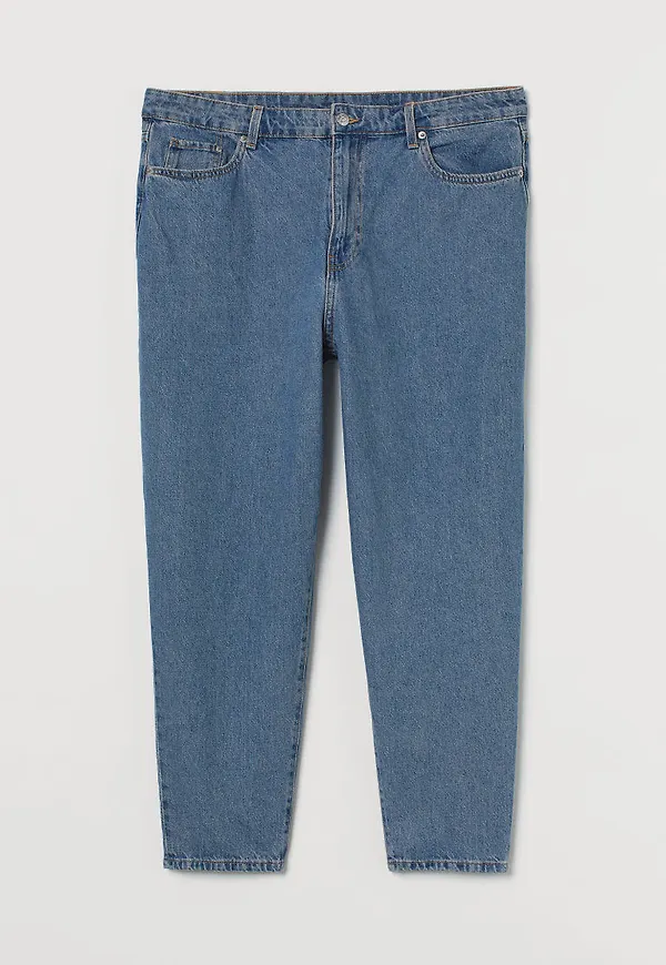H & M - H & M+ Mom Loose-fit Ultra High Jeans - Blå