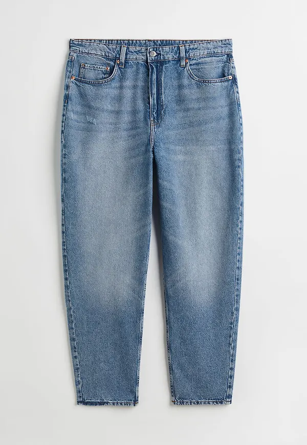 H & M - H & M+ Mom Loose-fit Ultra High Jeans - Blå