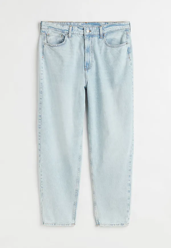 H & M - H & M+ Mom Loose-fit Ultra High Jeans - Blå