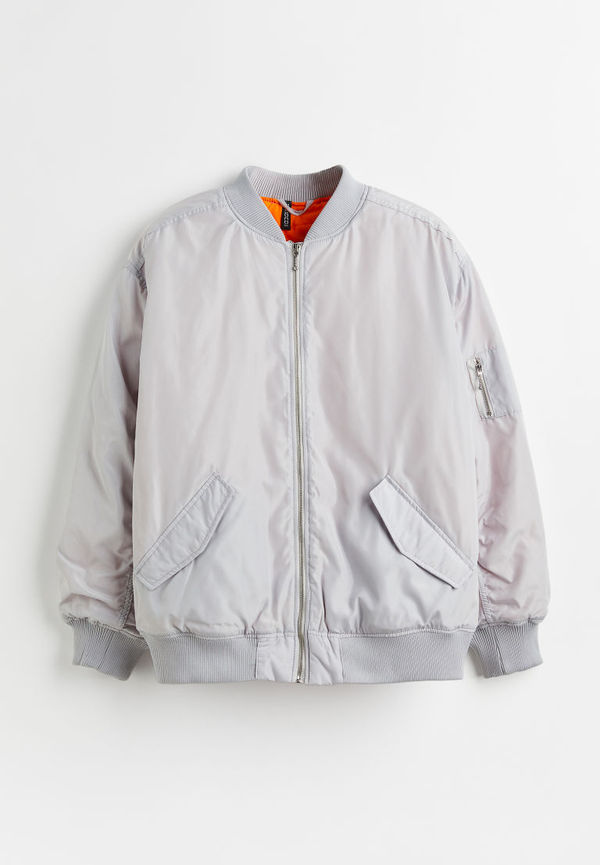H & M - H & M+ Oversized bomberjacka - Grå