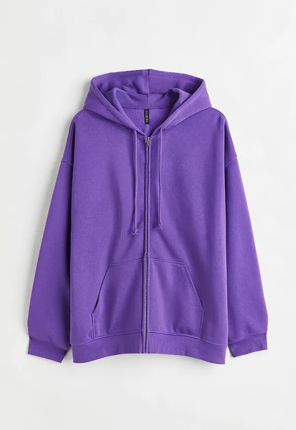 H & M - H & M+ Oversized munkjacka med tryck - Lila