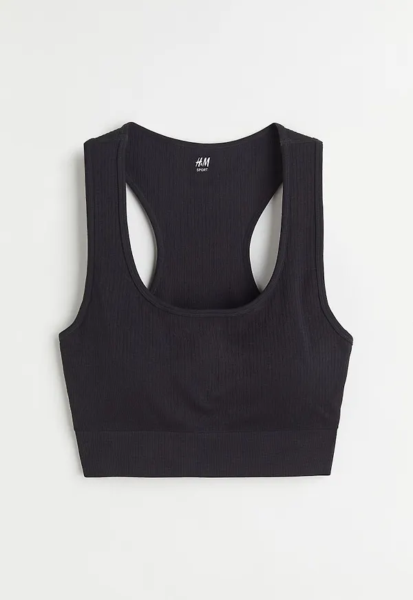H & M - H & M+ Seamless sport-bh - Svart