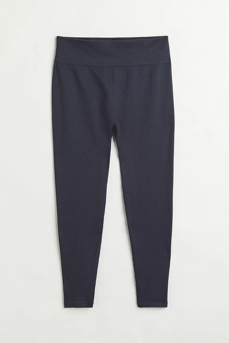 H & M - H & M+ Seamless träningstights - Blå