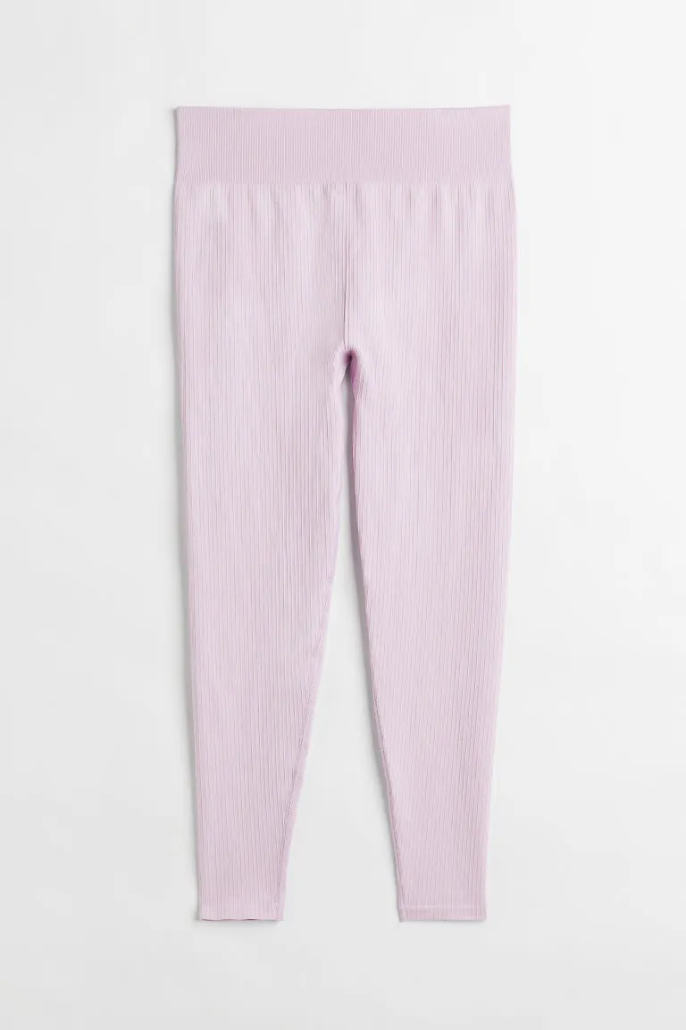 H & M - H & M+ Seamless träningstights - Lila