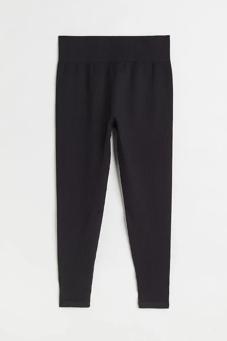 H & M - H & M+ Seamless träningstights - Svart