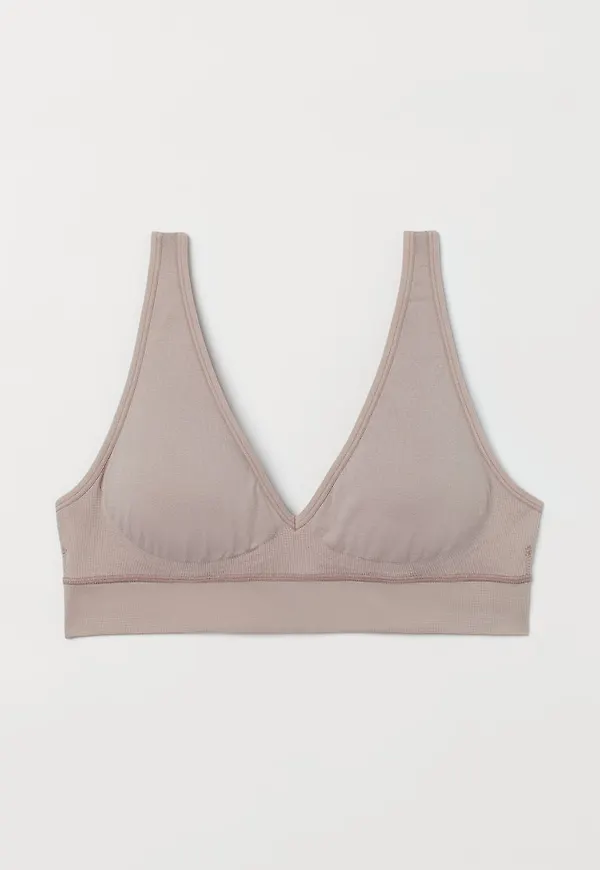 H & M - H & M+ Seamless vadderad bh - Brun