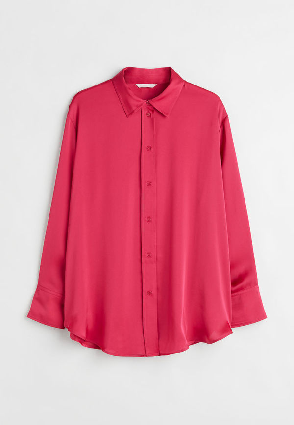 H & M - H & M+ Skjorta med lyster - Rosa