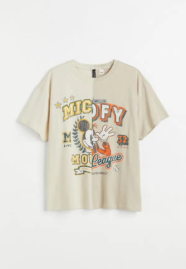 H & M - H & M+ T-shirt med tryck - Vit