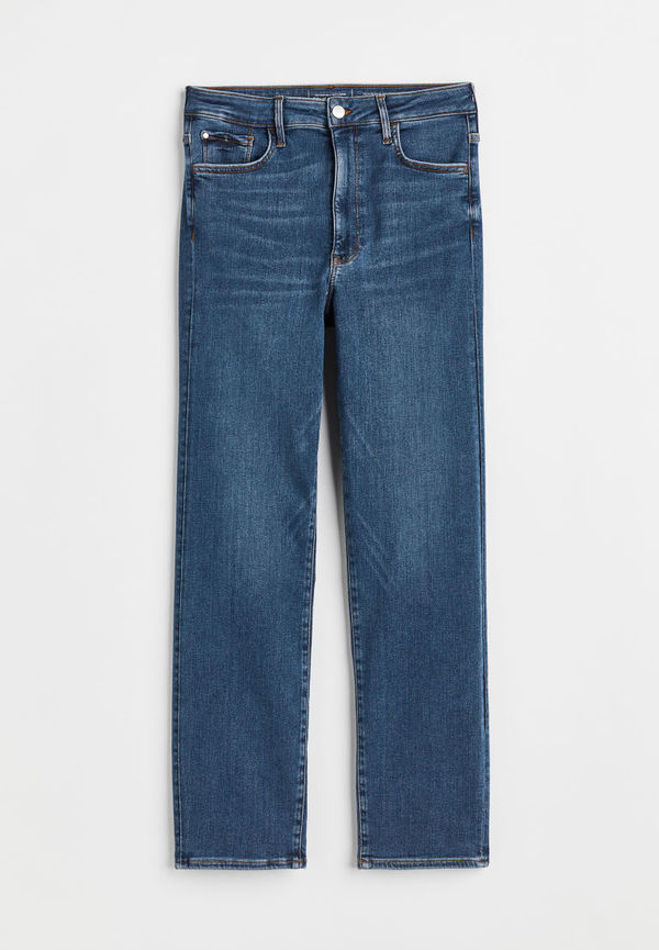 H & M - H & M+ True To You Slim Ultra High Ankle Jeans - Blå