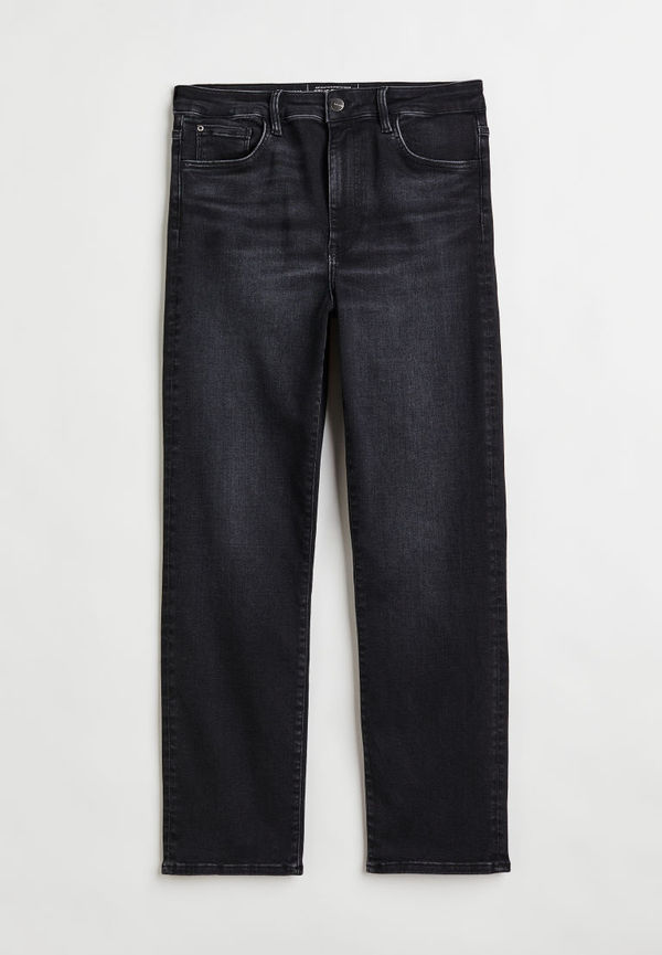 H & M - H & M+ True To You Slim Ultra High Ankle Jeans - Svart