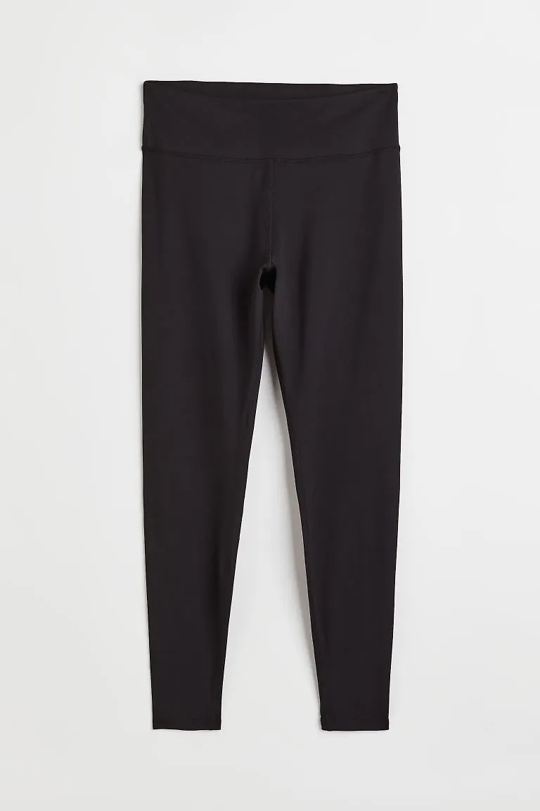 H & M - H & M+ Träningstights Super Soft - Svart