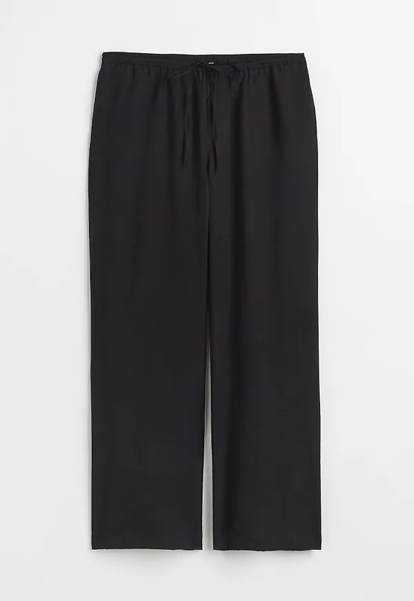 H & M - H & M+ Vid satinbyxa - Svart