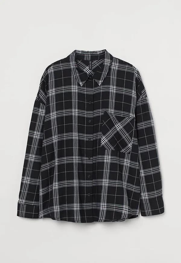 H & M - H & M+ Vid skjorta - Svart