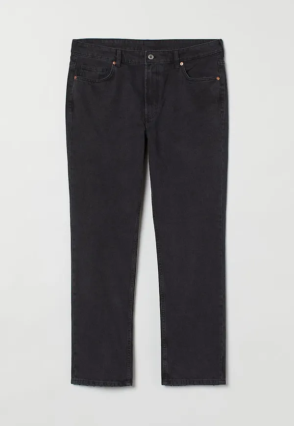 H & M - H & M+ Vintage Straight High Jeans - Svart